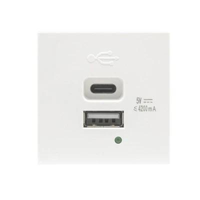 Pengisi Daya USB A USB C 21W